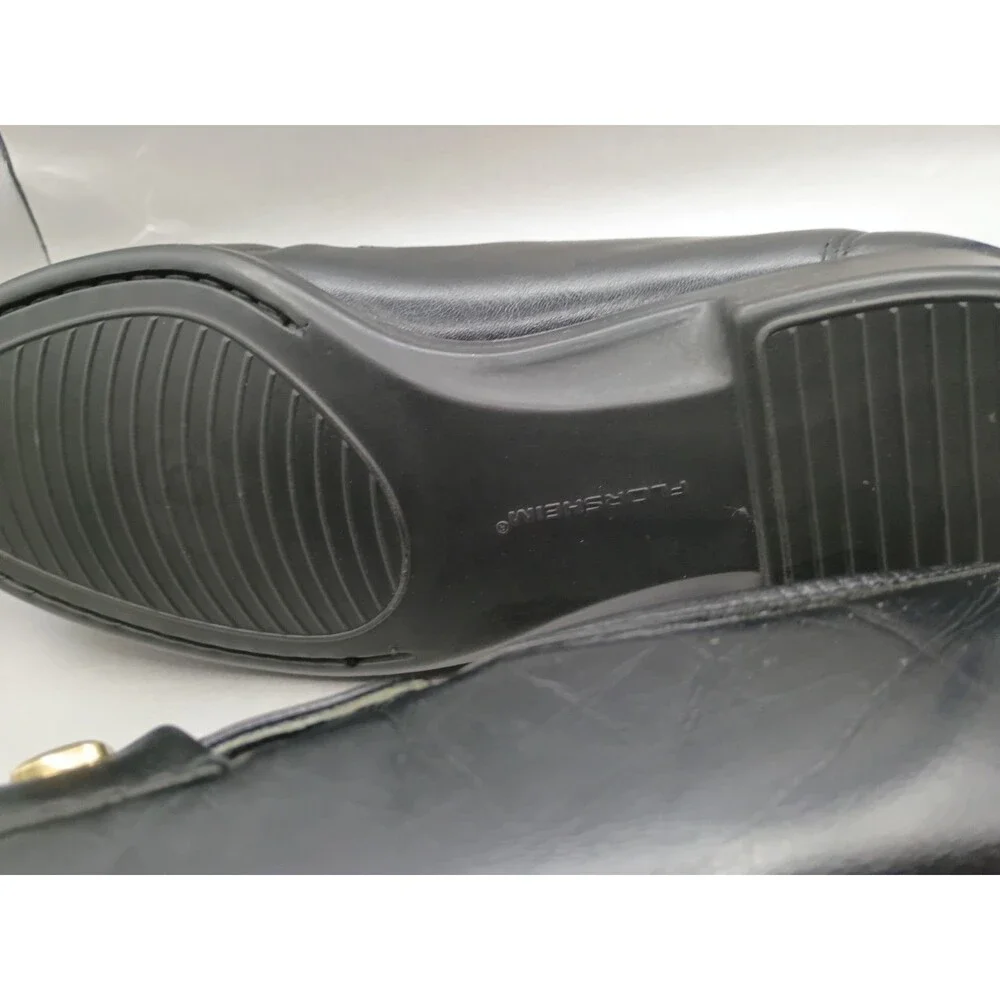 Florsheim Riva Comfortech Loafe Black Leather Size 9 .5